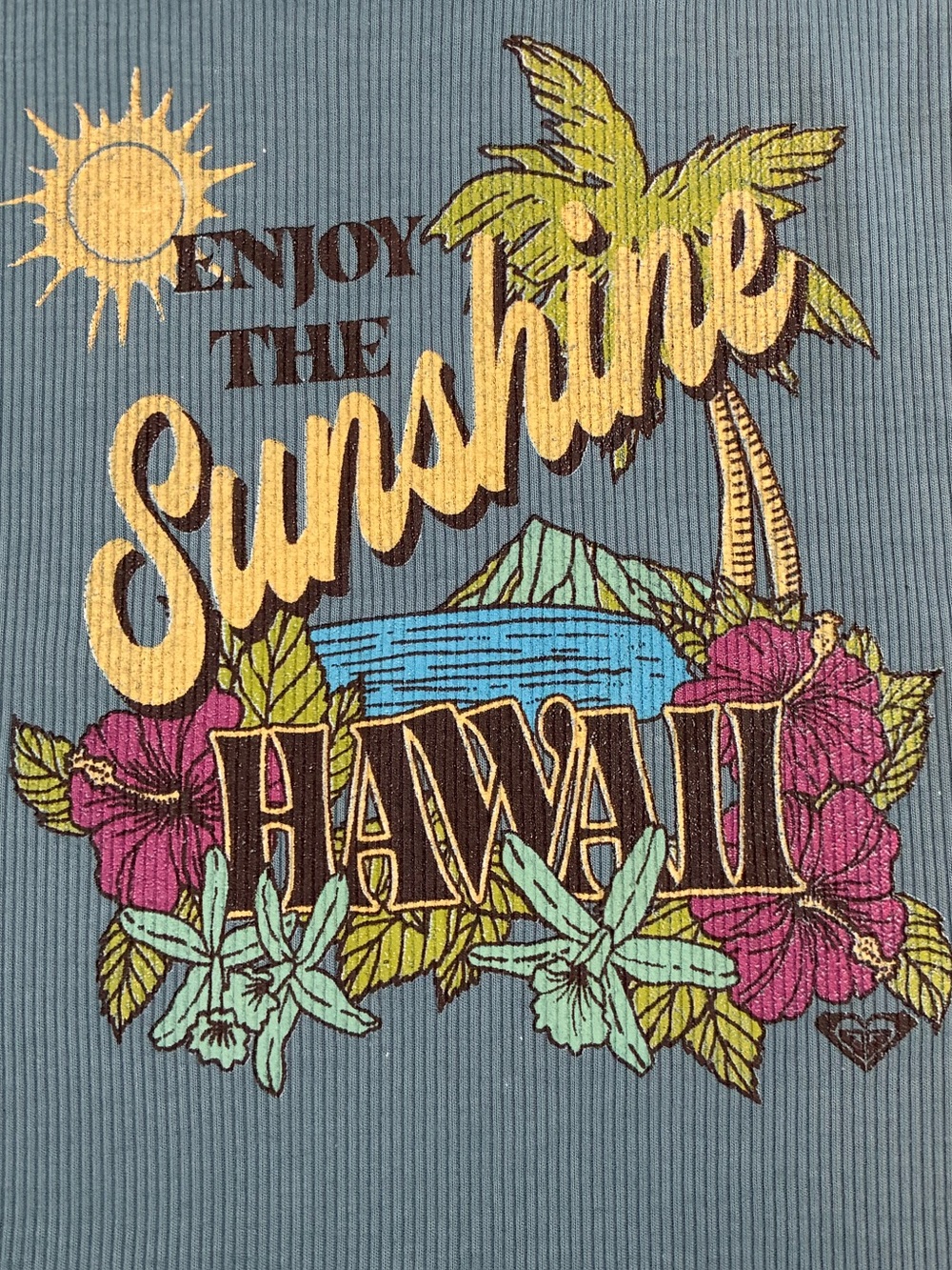 Roxy Women's Enjoy Sunshine Sleeveless Wanderer Tank Top Captain Blue Medium NWT - Picture 5 of 7